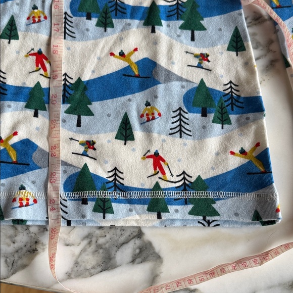 Hanna Andersson Ski Adventure Adult PJ Long John Set Small Top/Medium Bottoms - Picture 13 of 14